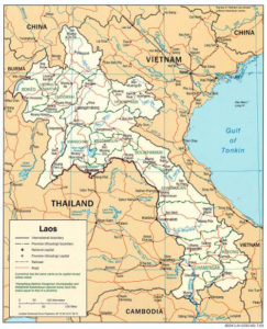Carte du Laos